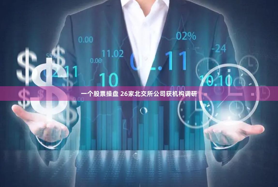 一个股票操盘 26家北交所公司获机构调研