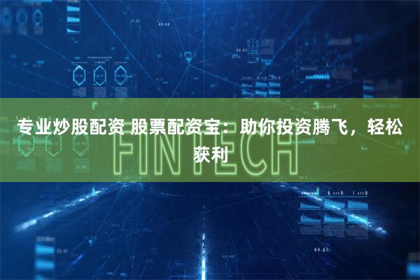 专业炒股配资 股票配资宝：助你投资腾飞，轻松获利